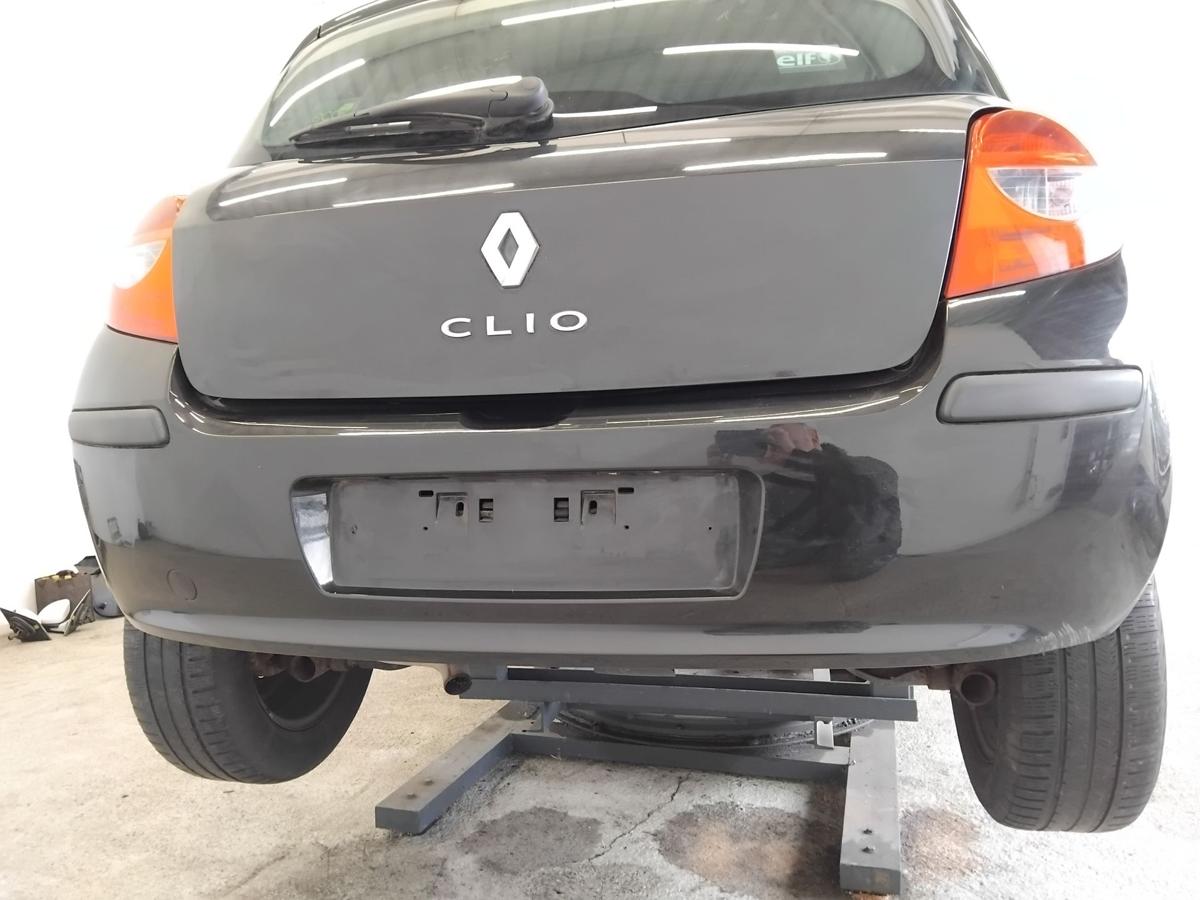 Renault Clio 3 original Sto&szlig;stange Stossf&auml;nger hinten NV676 Noir Nacre BJ2008