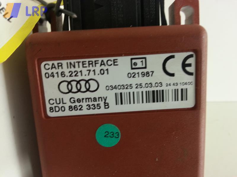 Audi A4 8H Baujahr 2003 Interfacebox Telefon / Interface CUL GERMANY 0412217101, 8D0862335B