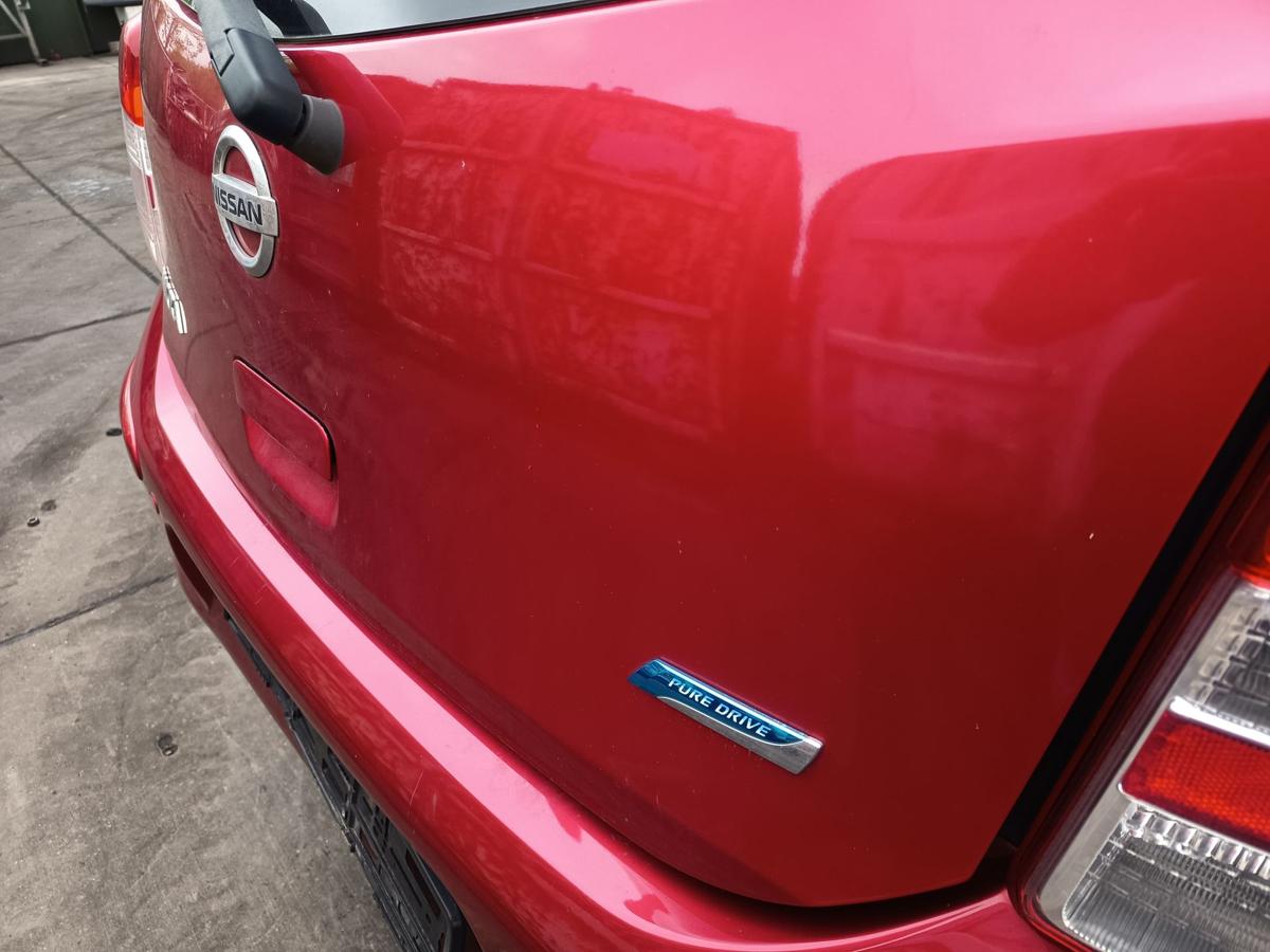 Nissan Micra K13 original Heckklappe mit Scheibe AY4 Kaminrot Bj 2013