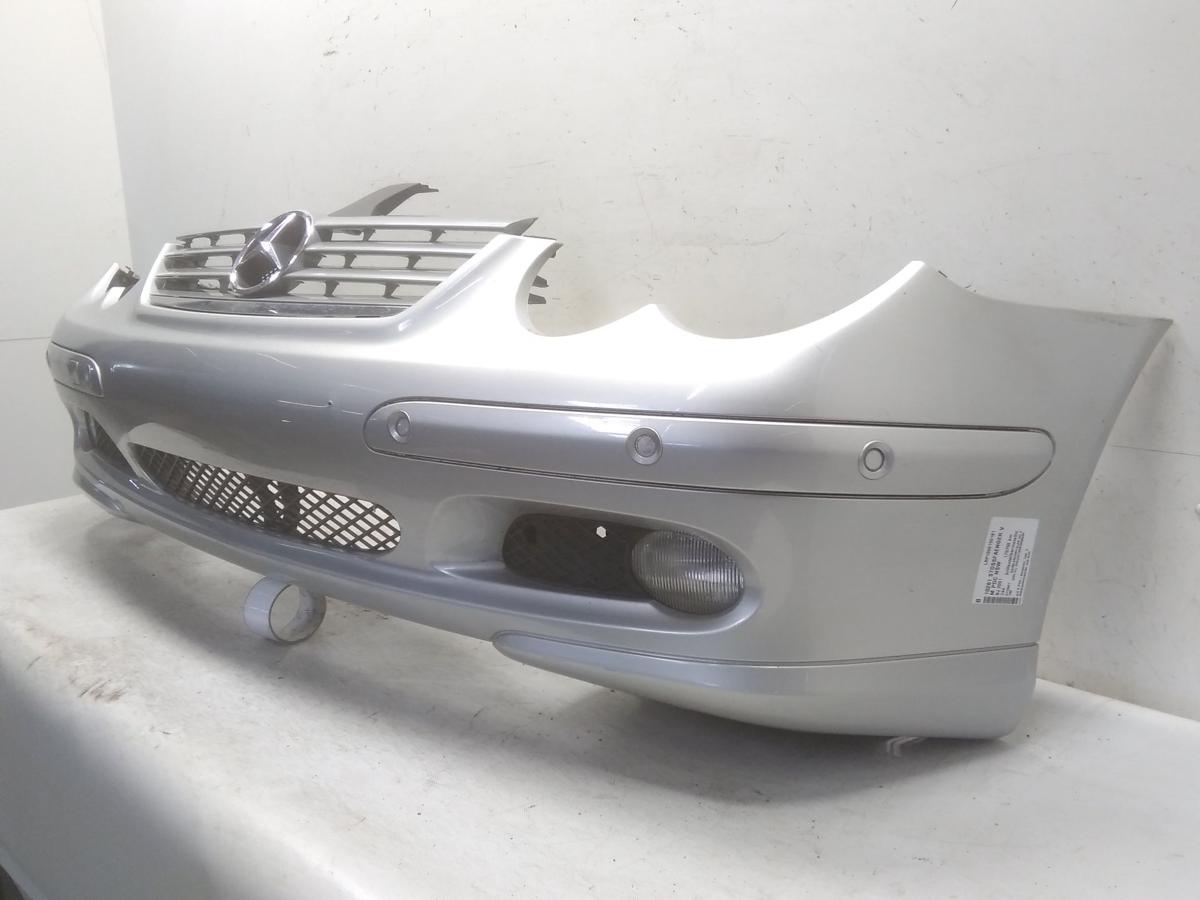 Mercedes Benz C203 Sportcoupe original Stoßfänger Stoßstange vorn PDC BJ2001 744 brillantsilber
