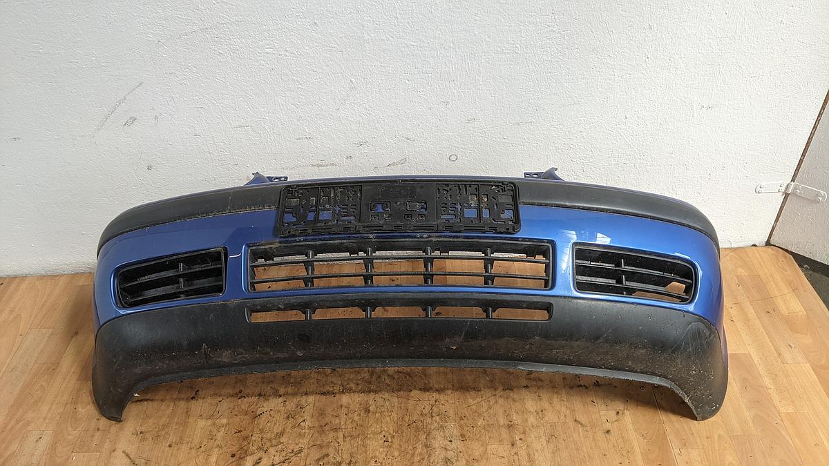 VW Golf 4 1J Stossfänger Stoßstange Bumper vorn LW5Y Tecnoblau Perl 1J0807221