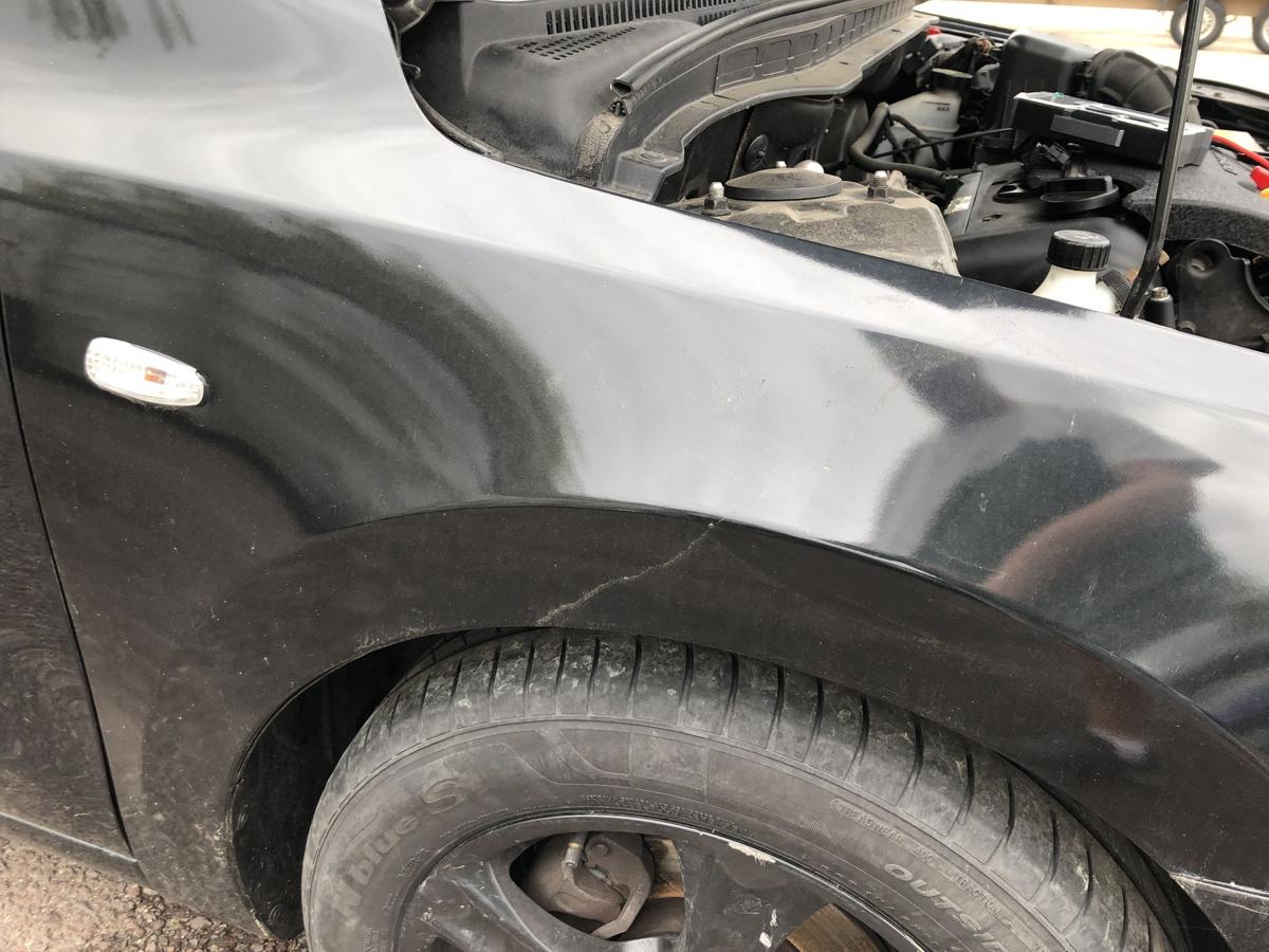 Hyundai i30 FD Kotflügel vorn rechts Beifahrerseite 9F Stone Black Perl