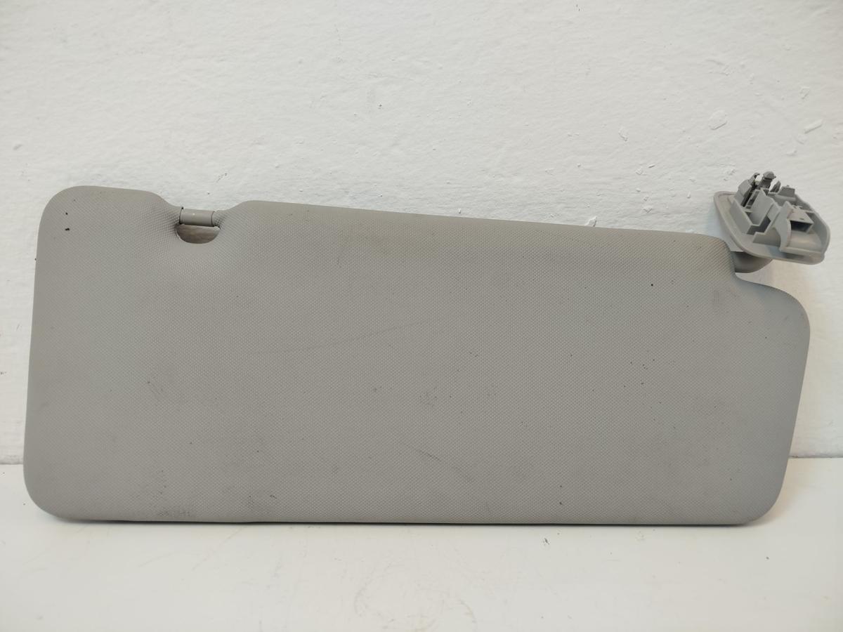 Renault Megane III 3 Sonnenblende vorn links mit Spiegel Fahrerseite grau beige