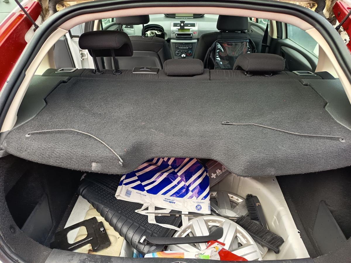 Citroen C4 original Hutablage Abdeckung Lade/Kofferraum schwarz Bj 2008