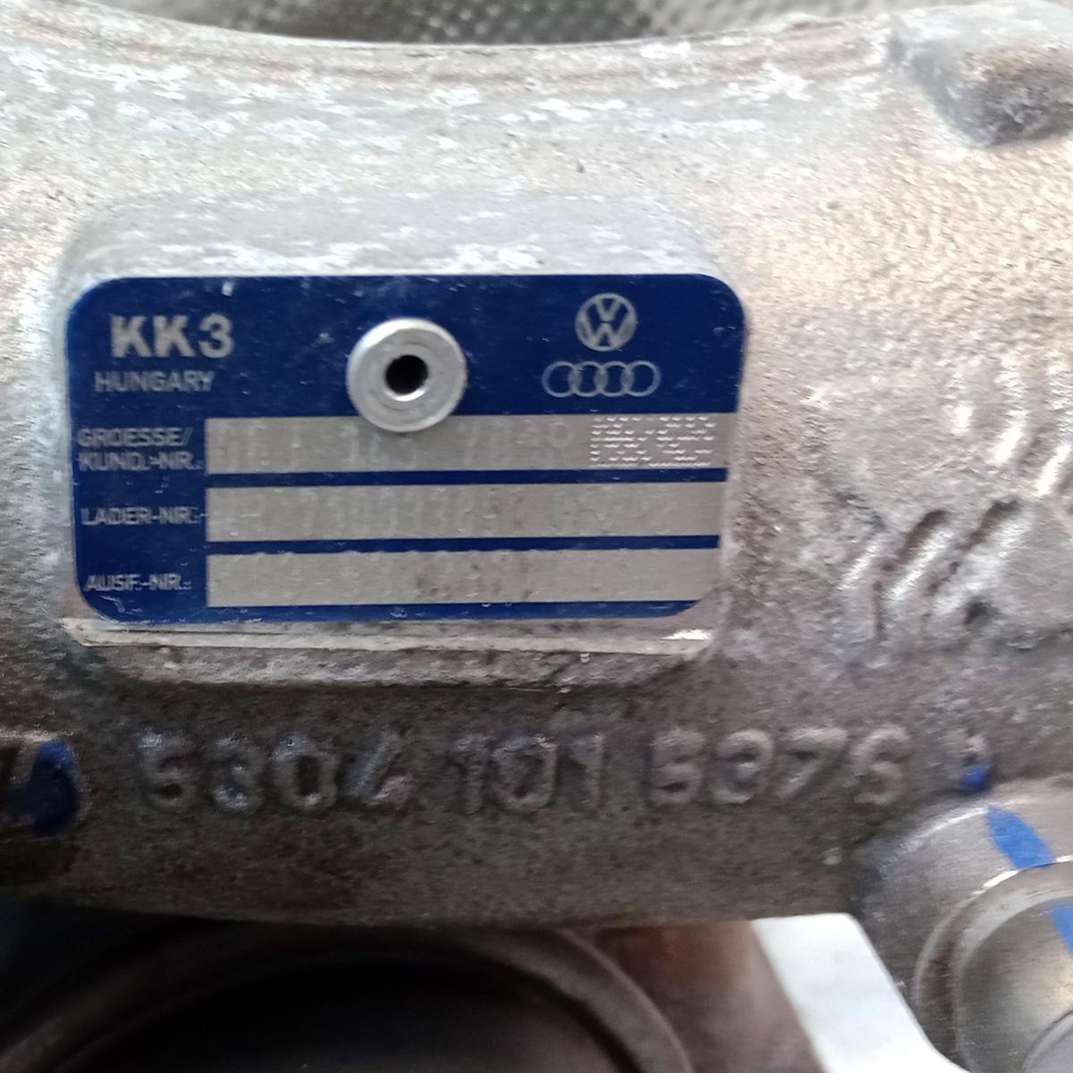 Audi A3 8P original Turbolader 06J145701R K03 1.8TFSI 118kw CDAA Bj.2010