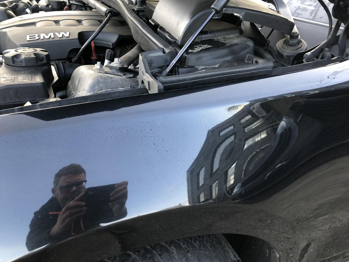 BMW 1er E87 LCI ab07 Kotfl&uuml;gel links Fahrerseite Fender 475 Blacksapphire