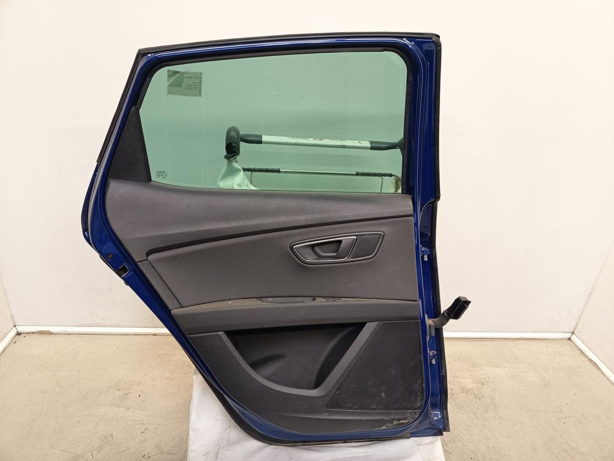 Seat Leon 5F orig Tür hinten links LW5L Mystery Blue Bj 2017