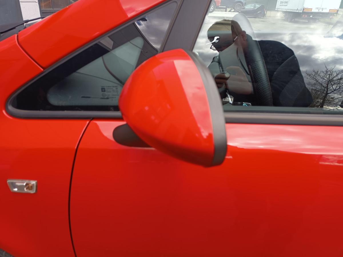 Opel Corsa D original Au&szlig;enspiegel links elektrisch Z547 Magmarot Bj 2009