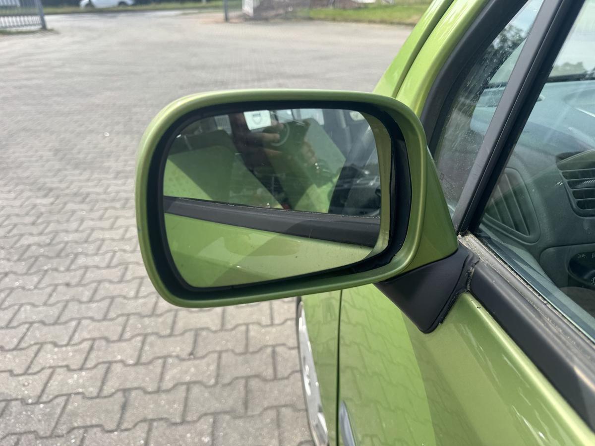 Opel Agila A original Au&szlig;enspiegel links elektrisch verstellbar Z384 Kiwigr&uuml;n Bj.2000