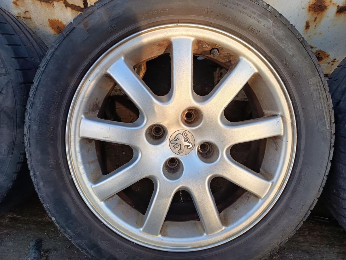 Peugeot 406 original Satz Alufelgen 6,5x16 9640384180 OHNE Reifen Bj 2003