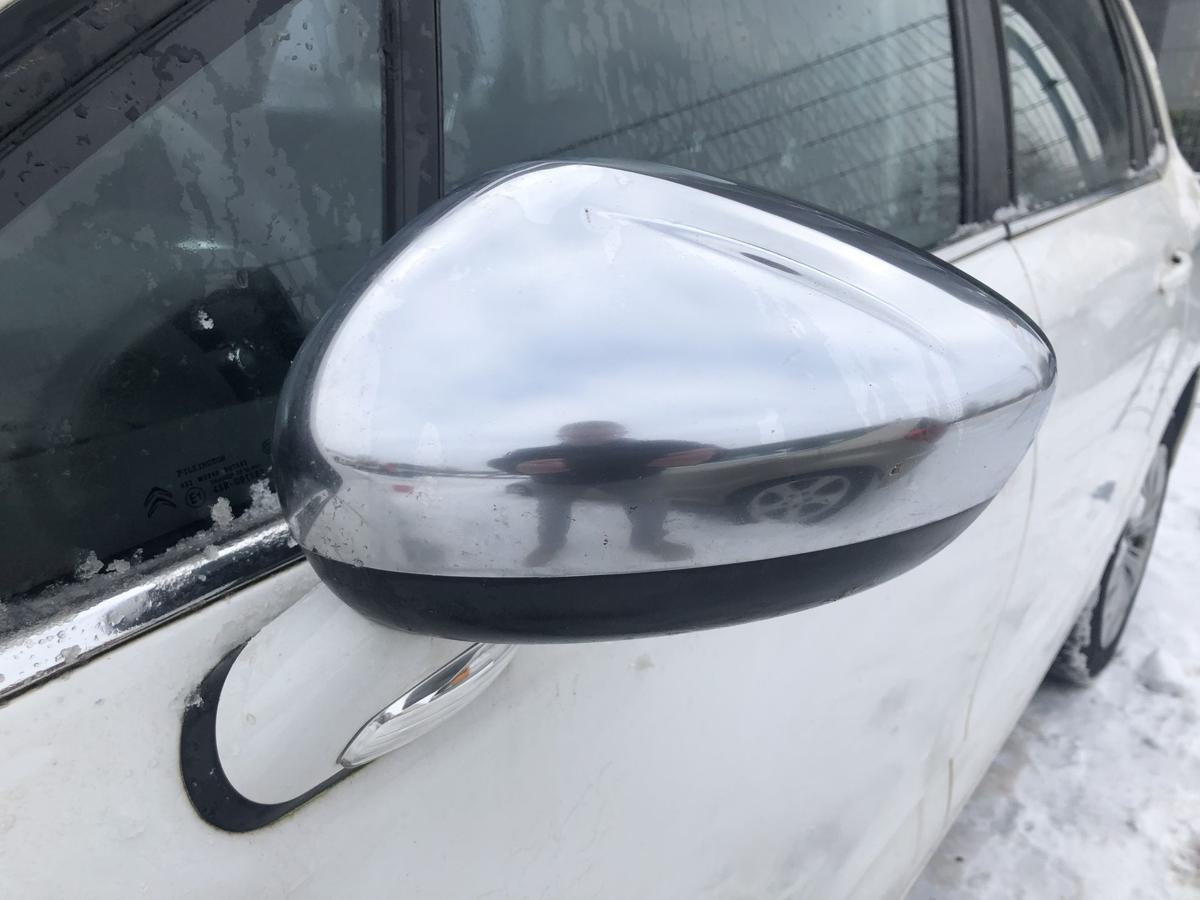 Citroen C4 II Typ N Au&szlig;enspiegel links R&uuml;ckspiegel elek anklapp Chromkappe