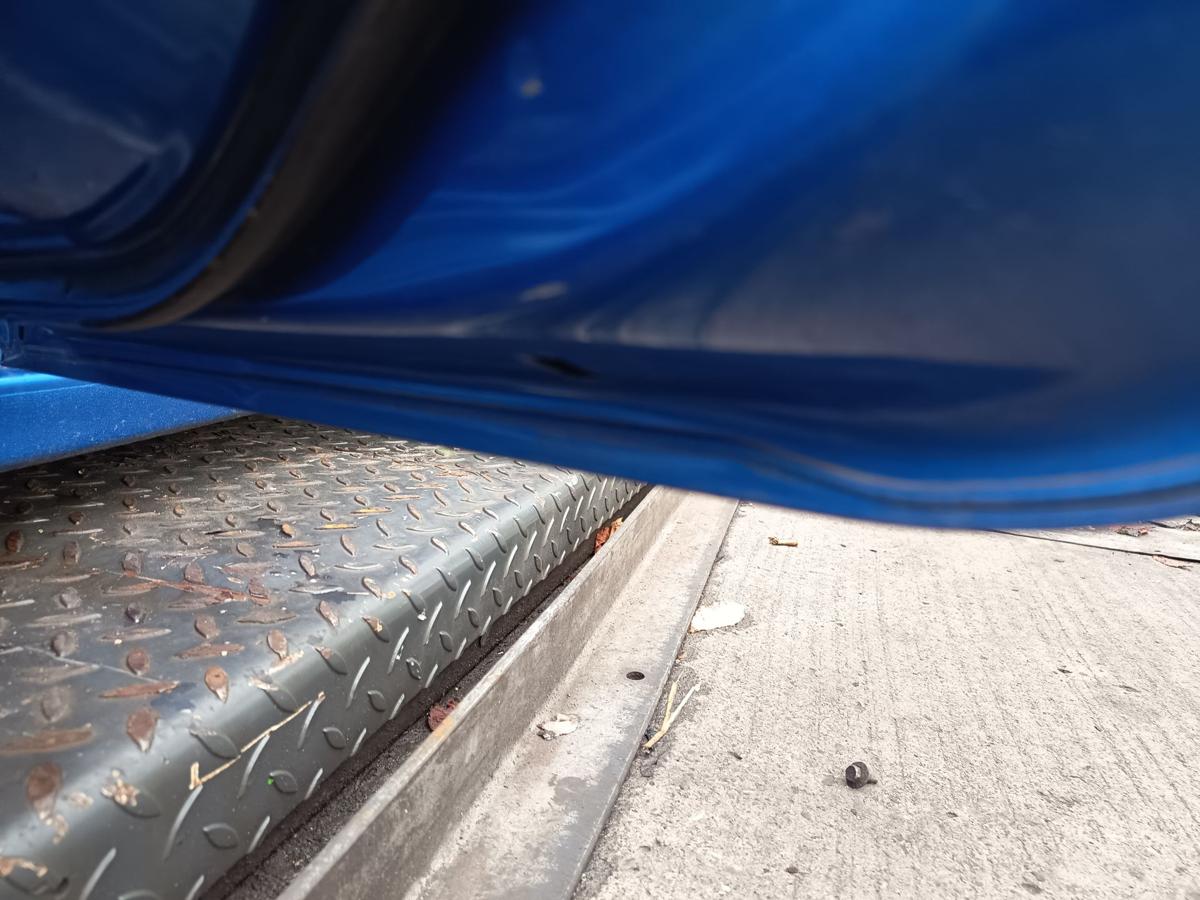 Chevrolet Aveo T300 Bj 2012 orig Tür hinten rechts Beifahrer WA895T BIMINI BLUE