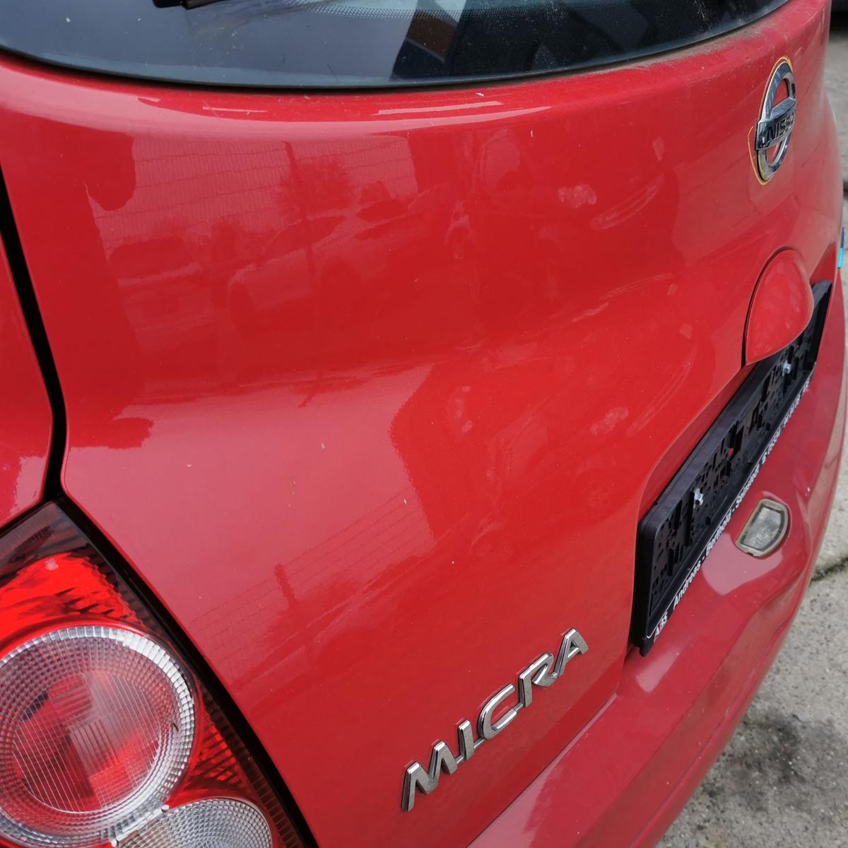 Nissan Micra K12 Heckklappe Klappe Deckel Kofferklappe hinten Z10 Solid Red Roh