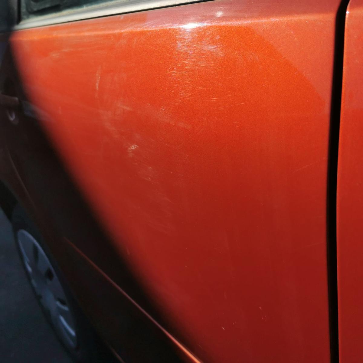 VW Polo 9N3 Tür Autotür Rohbautür Fondtür hinten rechts LA2W Copper Orange Met