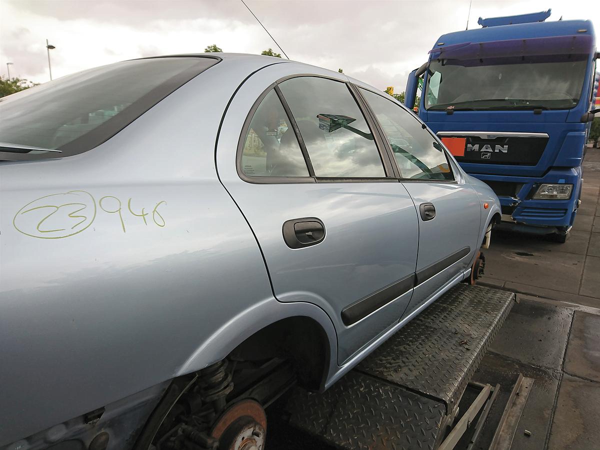 Nissan Almera Limo SFH orig Tür hinten rechts B22 Perlblau met Bj 04