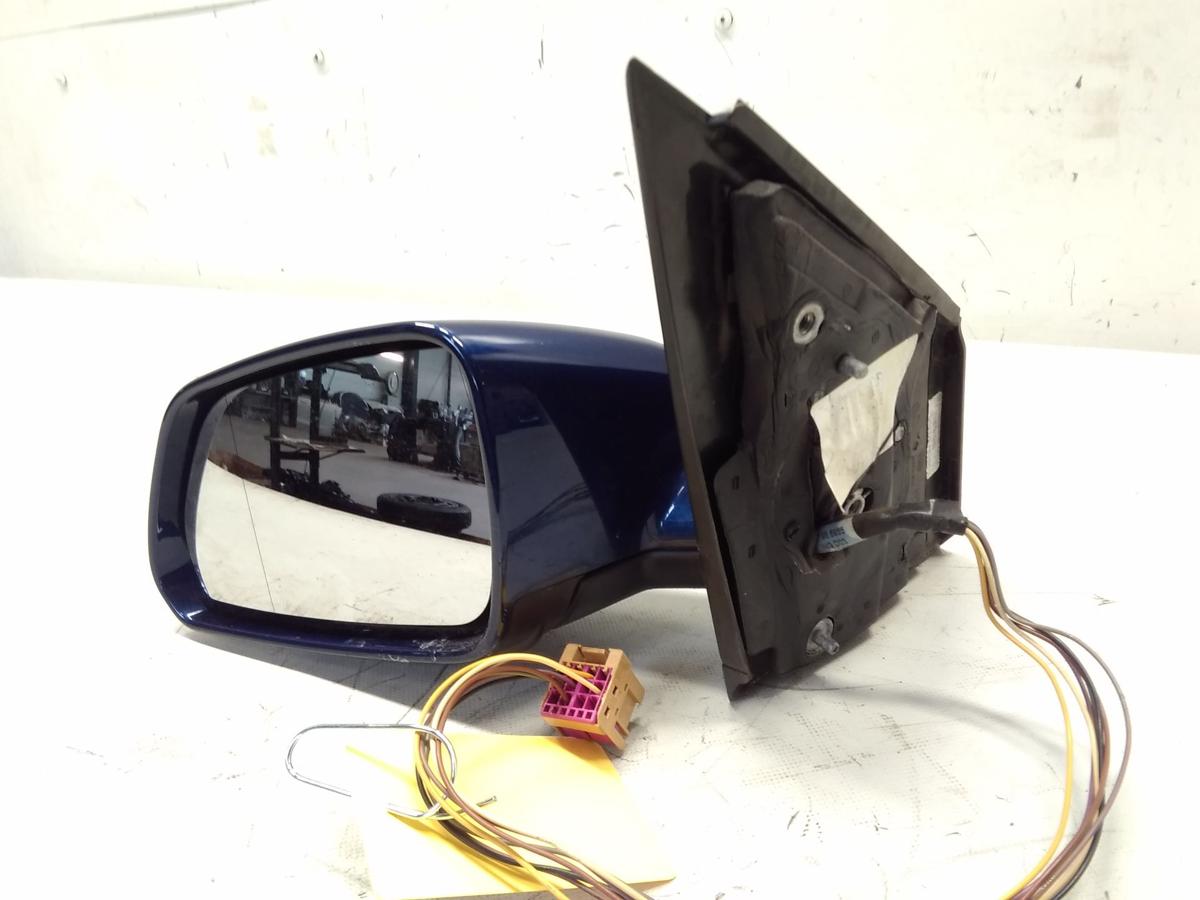 VW Polo 9N3 orig. Außenspiegel links LD5Q Shadowblue elektrisch beheizt BJ2008