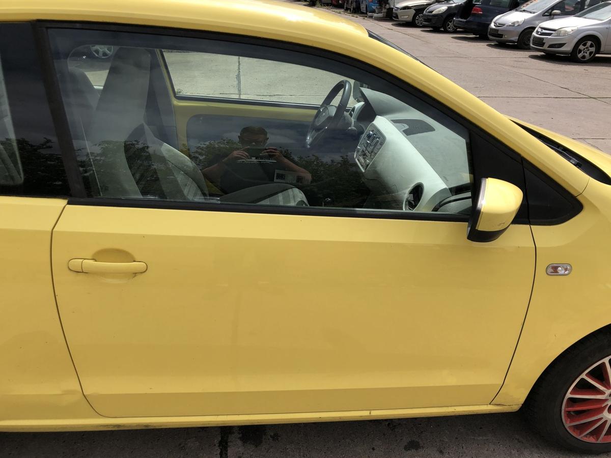 Seat Mii Typ AA T&uuml;r vorn rechts Beifahrer Rohbau 3 t&uuml;rer LB1B Sunflower Yellow