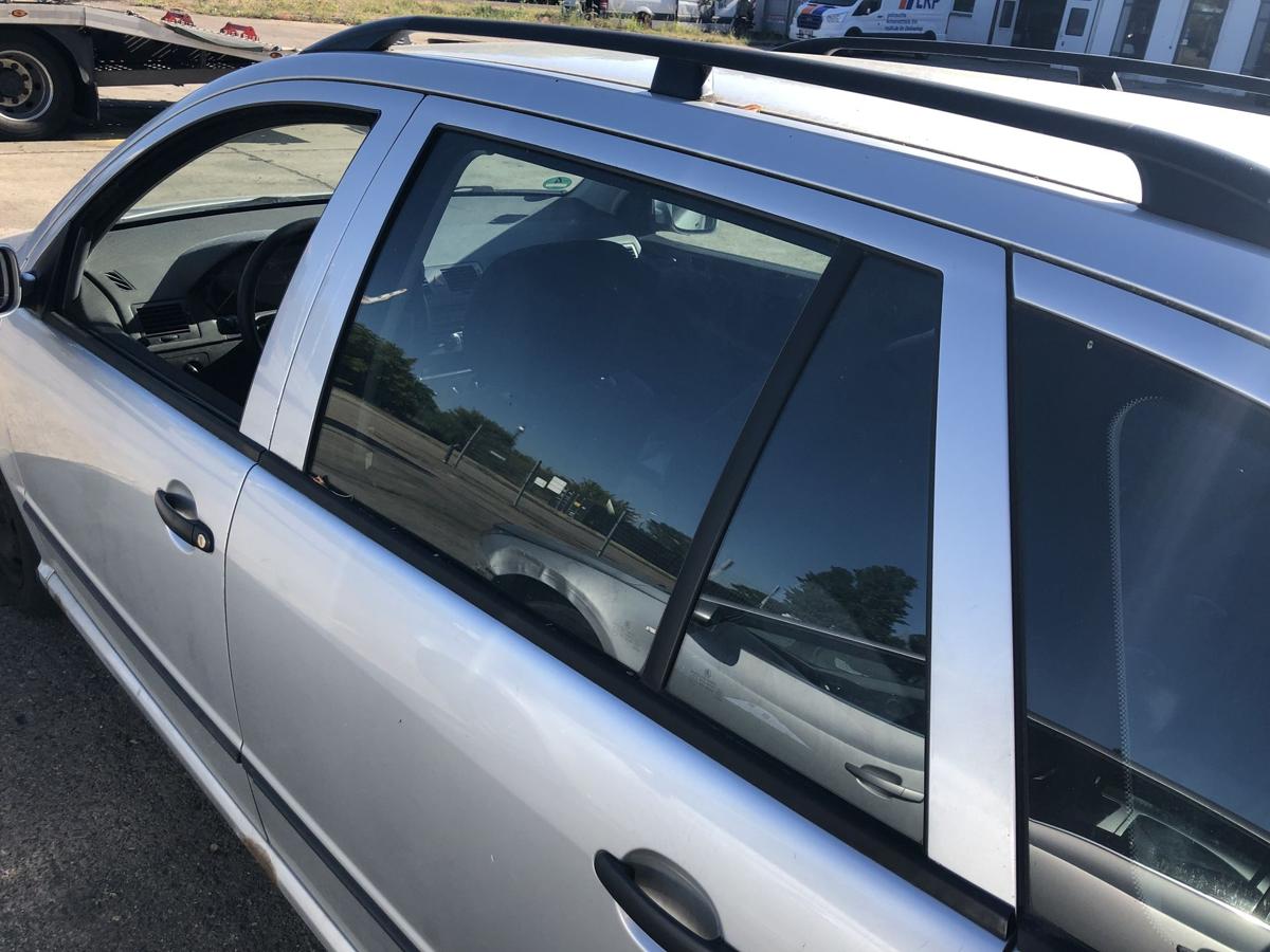 Skoda Fabia 6Y Tür hinten links Fondtür Kombi im Rohbau LF7T Diamantsilber