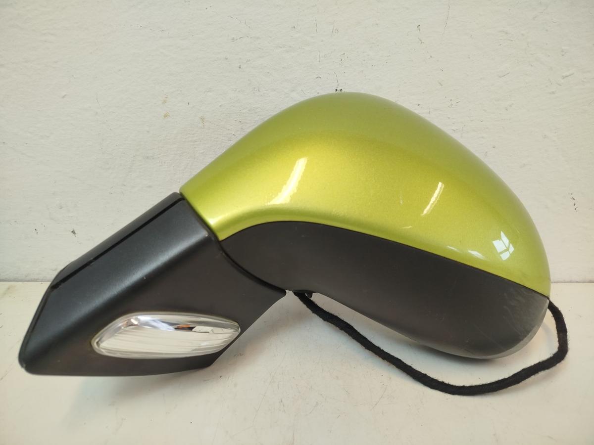 Peugeot 207 WA WC Aussenspiegel links R&uuml;ckspiegel elektrisch KAR Lacerta gelb
