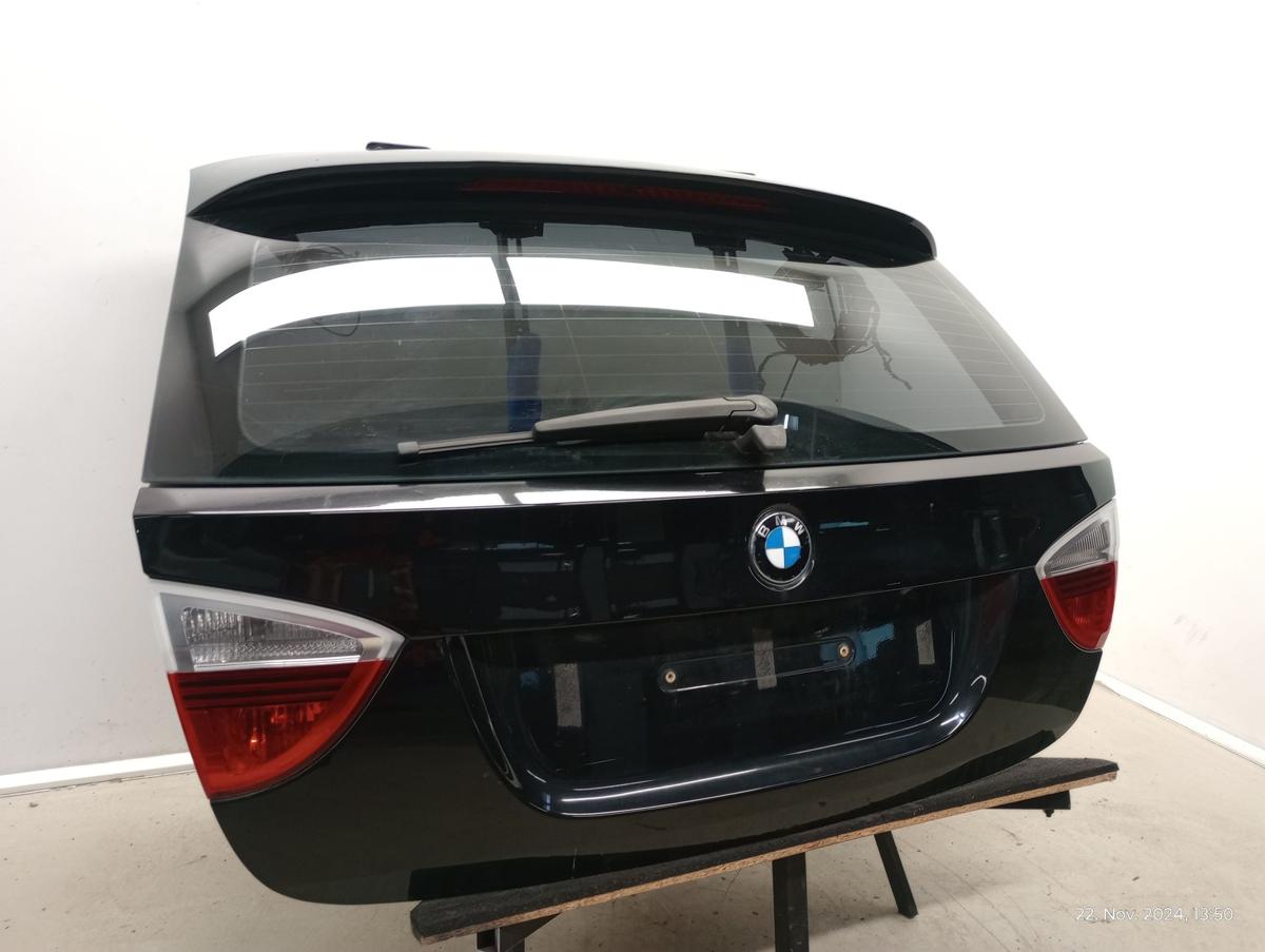 BMW 3er Touring E91 orig Heckklappe mit Scheibe klappbar 475 Schwarz Bj 2007