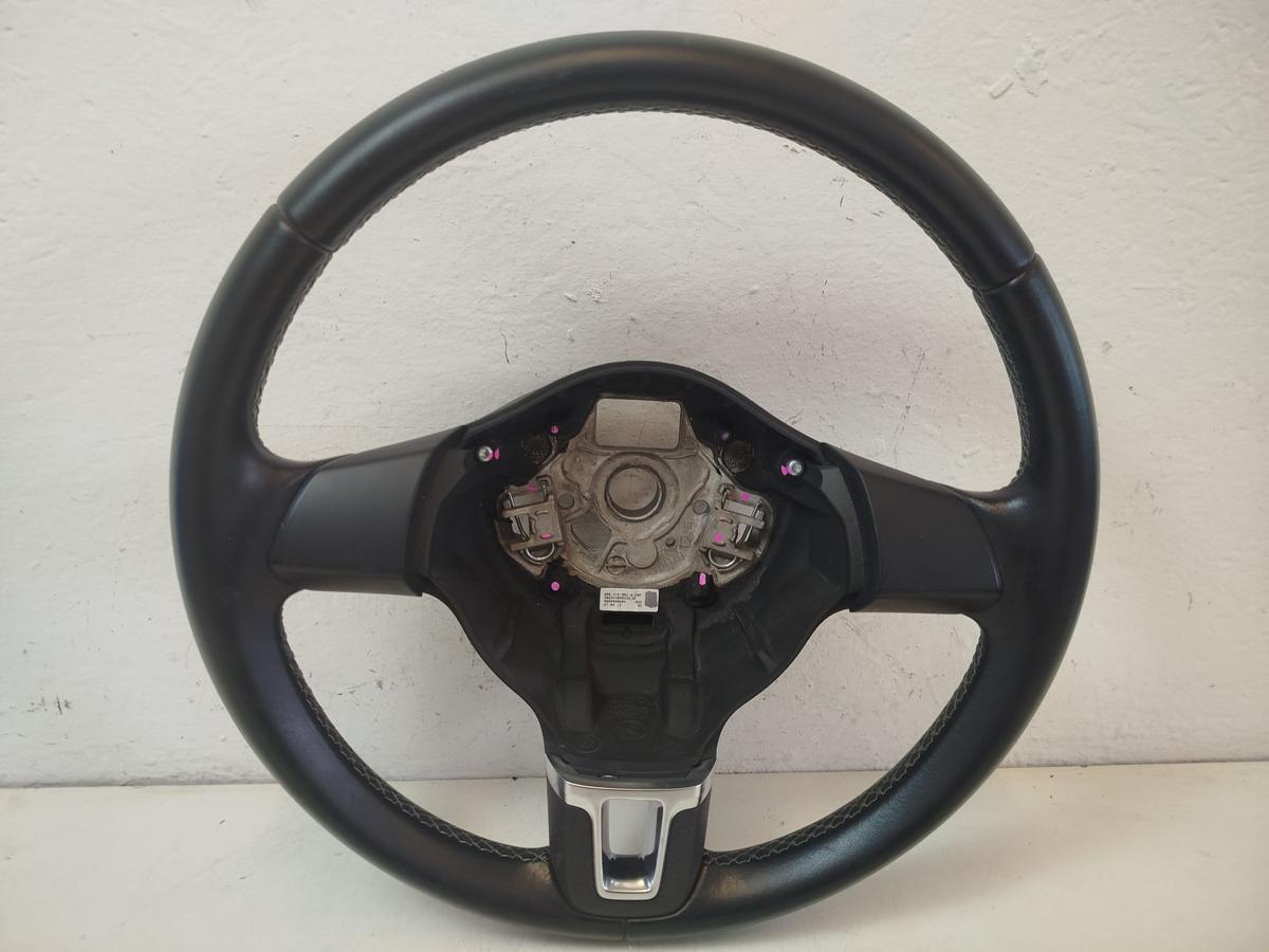 VW Polo 6R Lederlenkrad Lenkrad Leder 3-Speichen ohne Multifunktion OEM