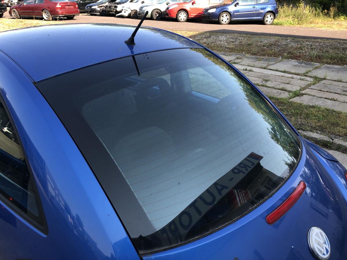 VW New Beetle 9C Heckklappe Kofferraumklappe Heckdeckel Heckscheibe LW5Y blau