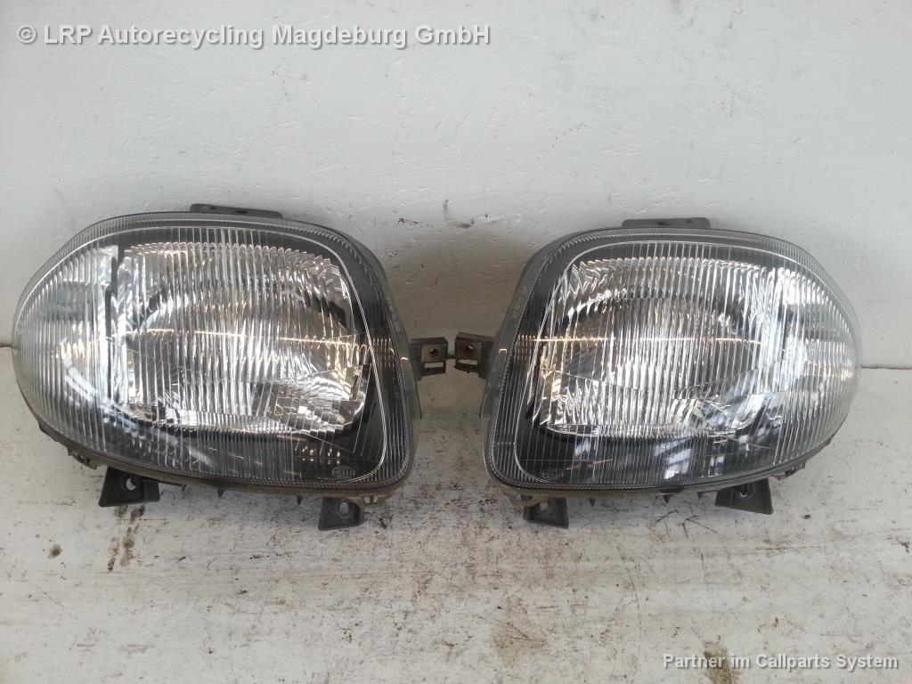 Renault Clio 2 Phase 1 Satz Scheinwerfer vorn Hella H4 Leuchte