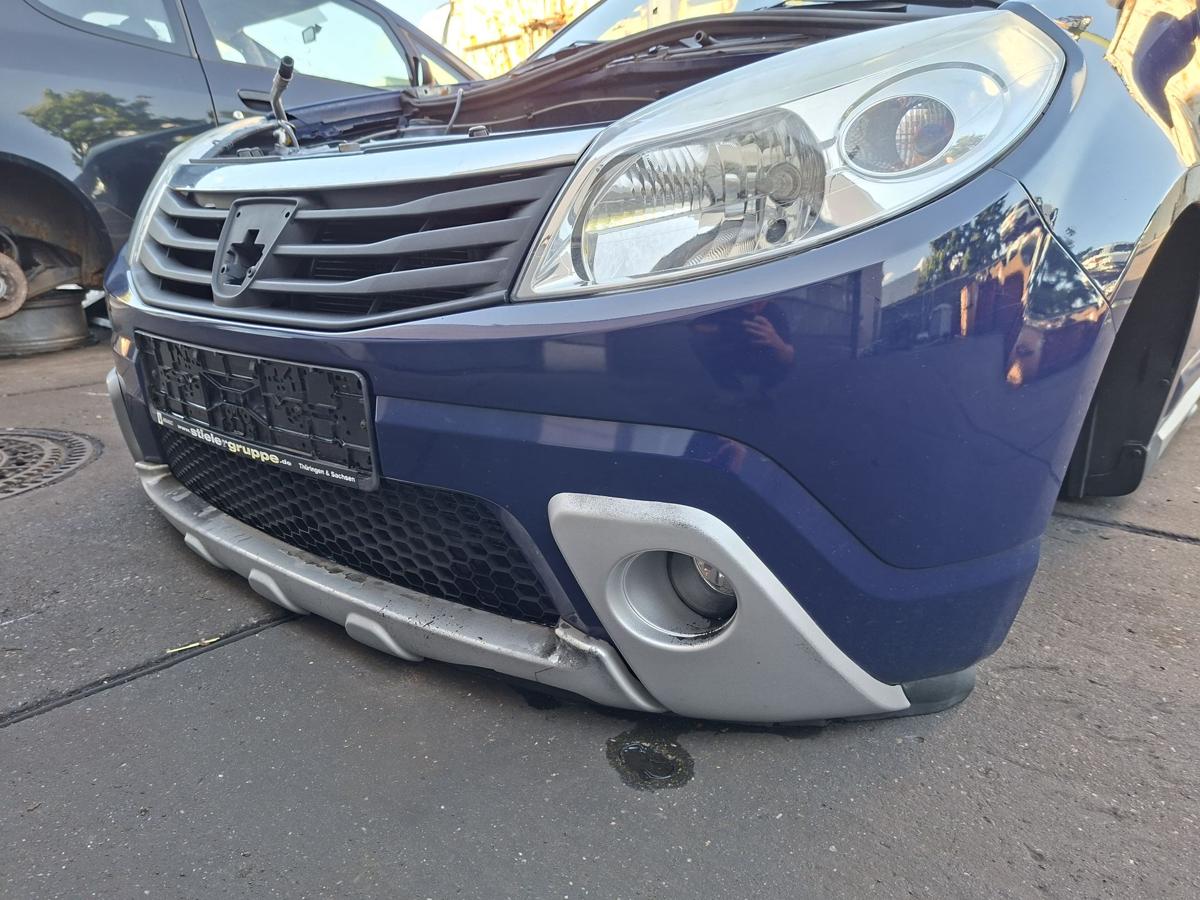 Dacia Sandero Stepway orig Stoßstange Stoßfänger vorn EZ 2010 OV61H-Blue Marine