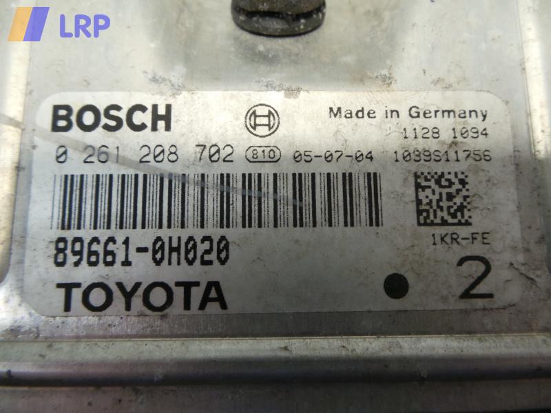 Citroen C1 BJ 2005,Motorsteuergerät,89661-0H020,0261208702,BOSCH