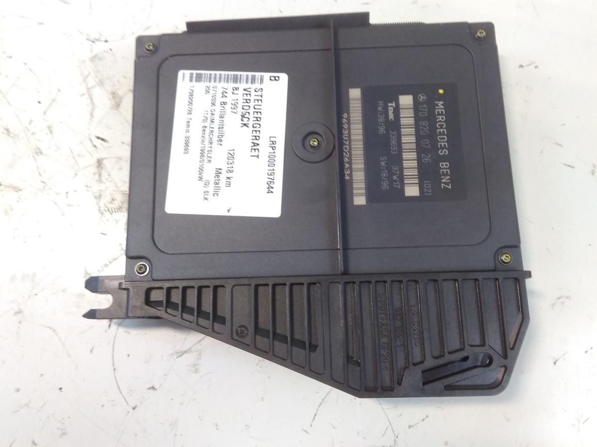 Mercedes Benz SLK R170 original Steuerger&auml;t Verdeck Variodach 1708200726 BJ1997