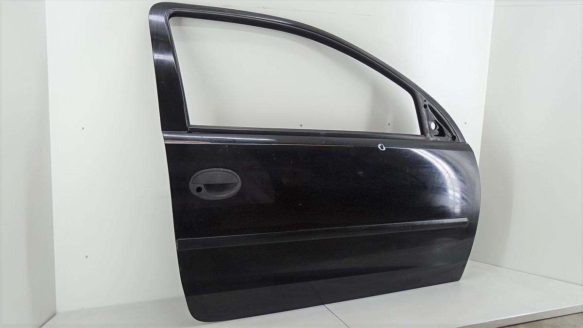 Opel Corsa C Bj2002 Tür links in schwarz 3 Türig Rohbau