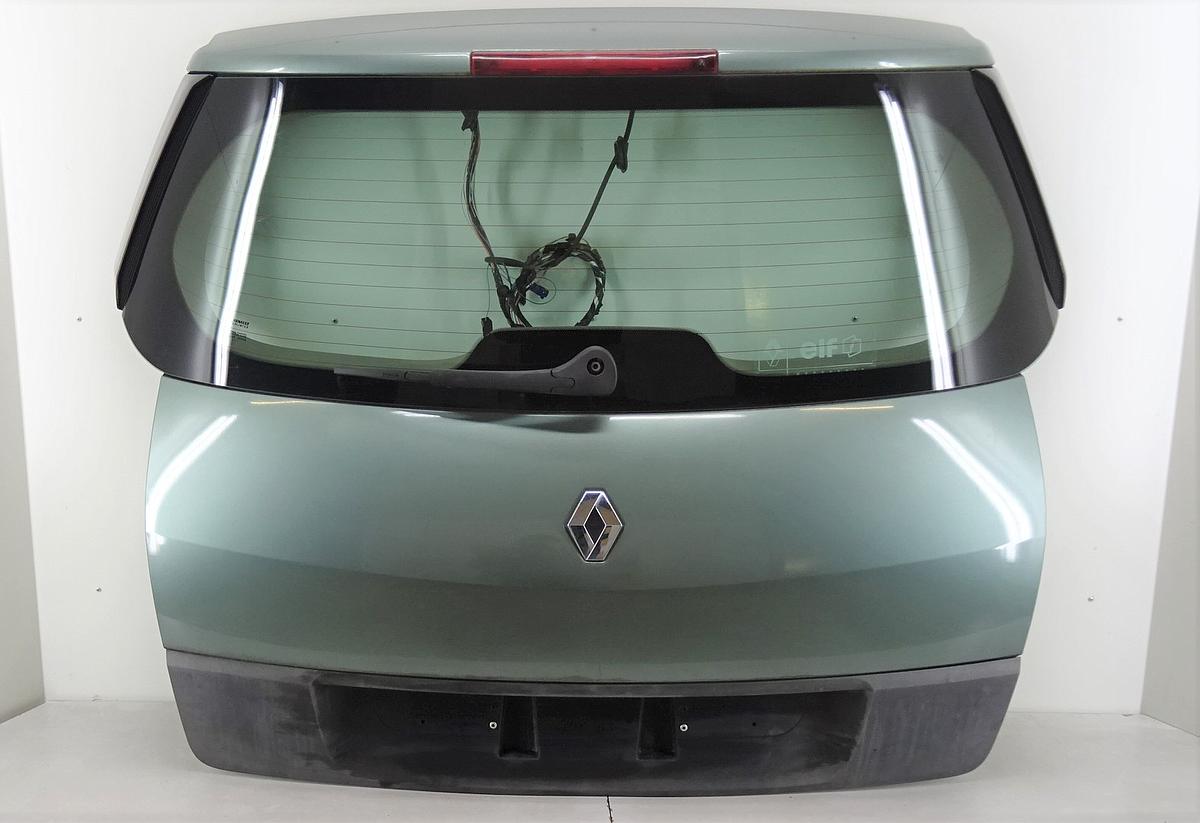 Renault Scenic II Heckklappe Heckdeckel in gruen TED97 Bj2003