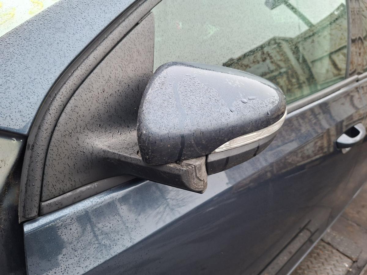 Golf VI Bj 2009 orig Au&szlig;enspiegel links elektr klappbar LC5F Blue Graphit Perl