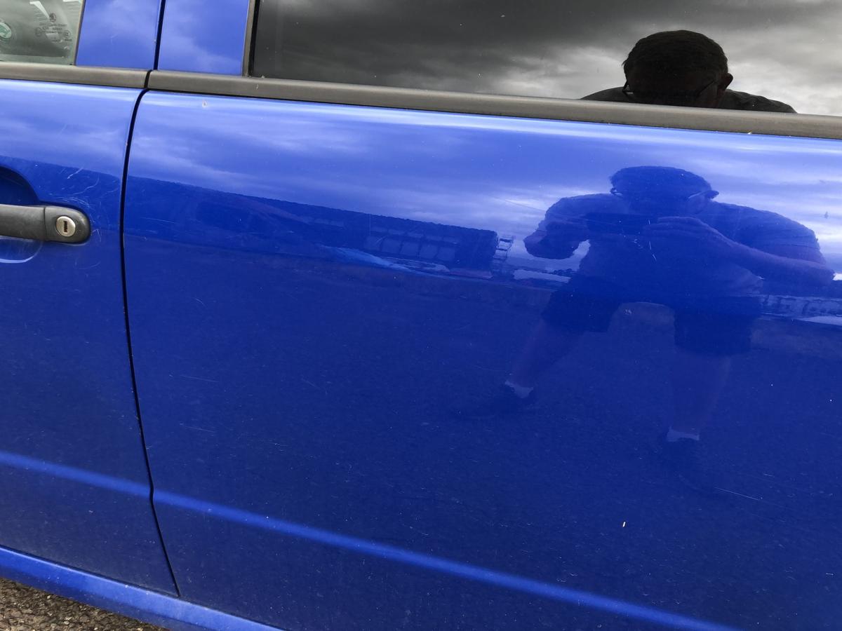 Skoda Fabia 6Y T&uuml;r hinten links Fondt&uuml;r im Rohbau 5 t&uuml;rer LF5K Dynamic Blau