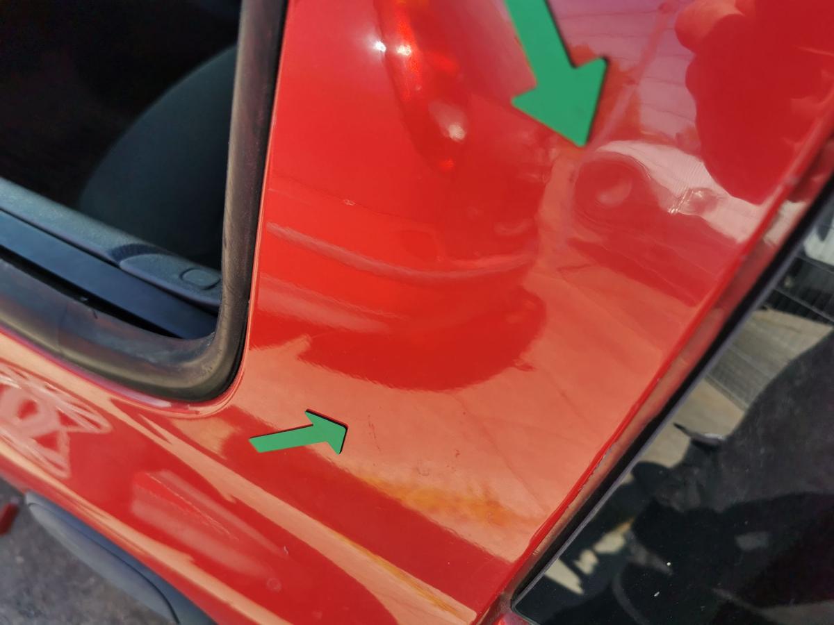 Renault Clio 2 Campus Fahrertür Tür Autotür vorn links OV727 Red Brisk 3 Türer