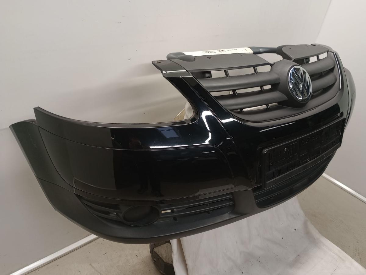 VW Fox orig Stoßstange vorn Stoßfänger Bj 2006 L041 Brillantschwarz