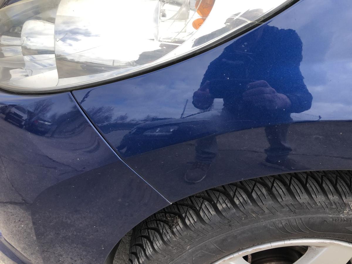 Peugeot 207SW Kotfl&uuml;gel vorn links Fahrerseite Fender KPL Montebello blau