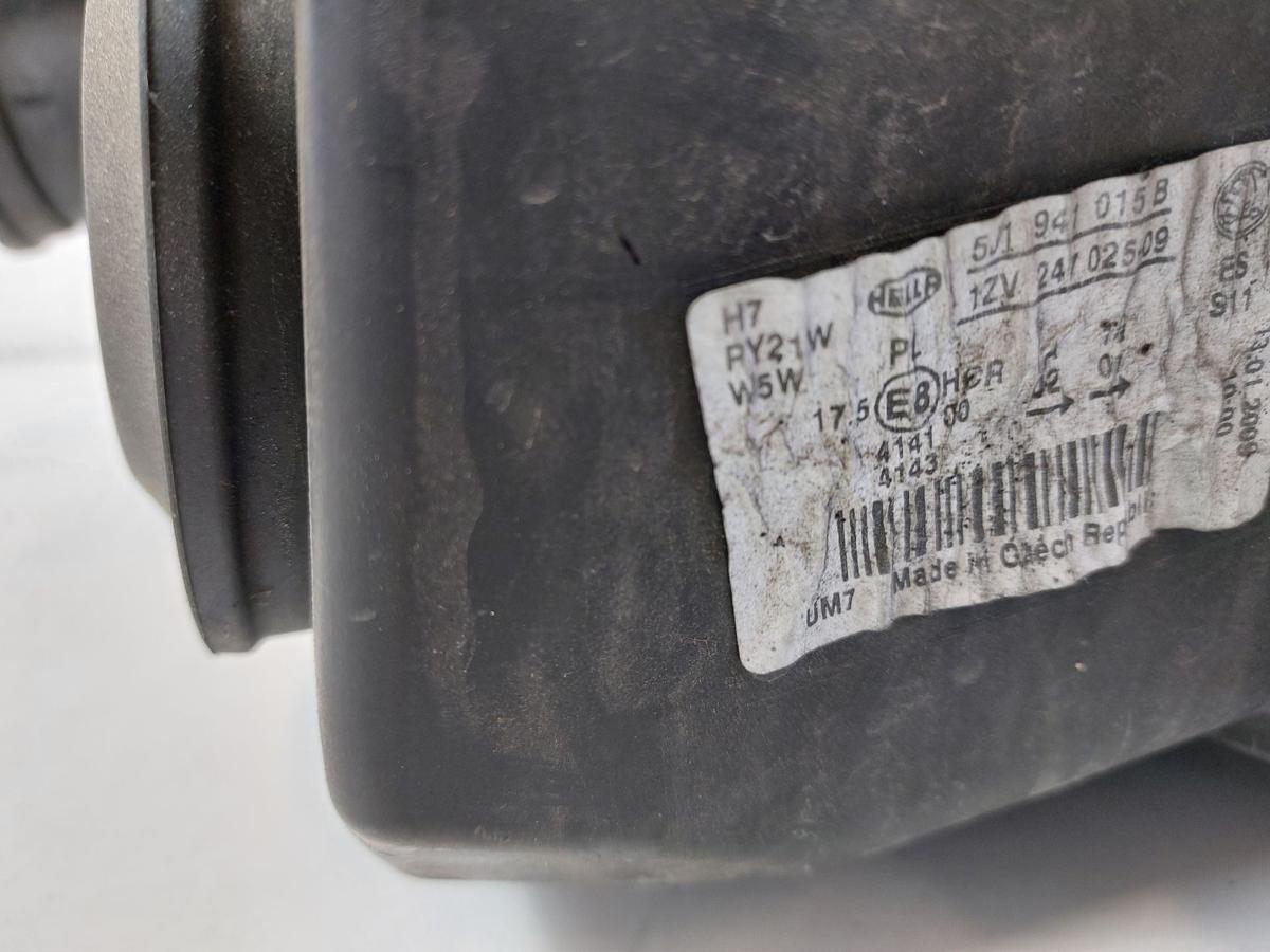Skoda Fabia 5J Scheinwerfer links Hauptscheinwerfer Bi-Halogen Hella OEM bis 10