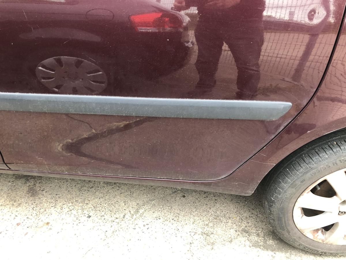 Skoda Roomster 5J T&uuml;r hinten links Fondt&uuml;r im Rohbau LF3X Rosso Brunello