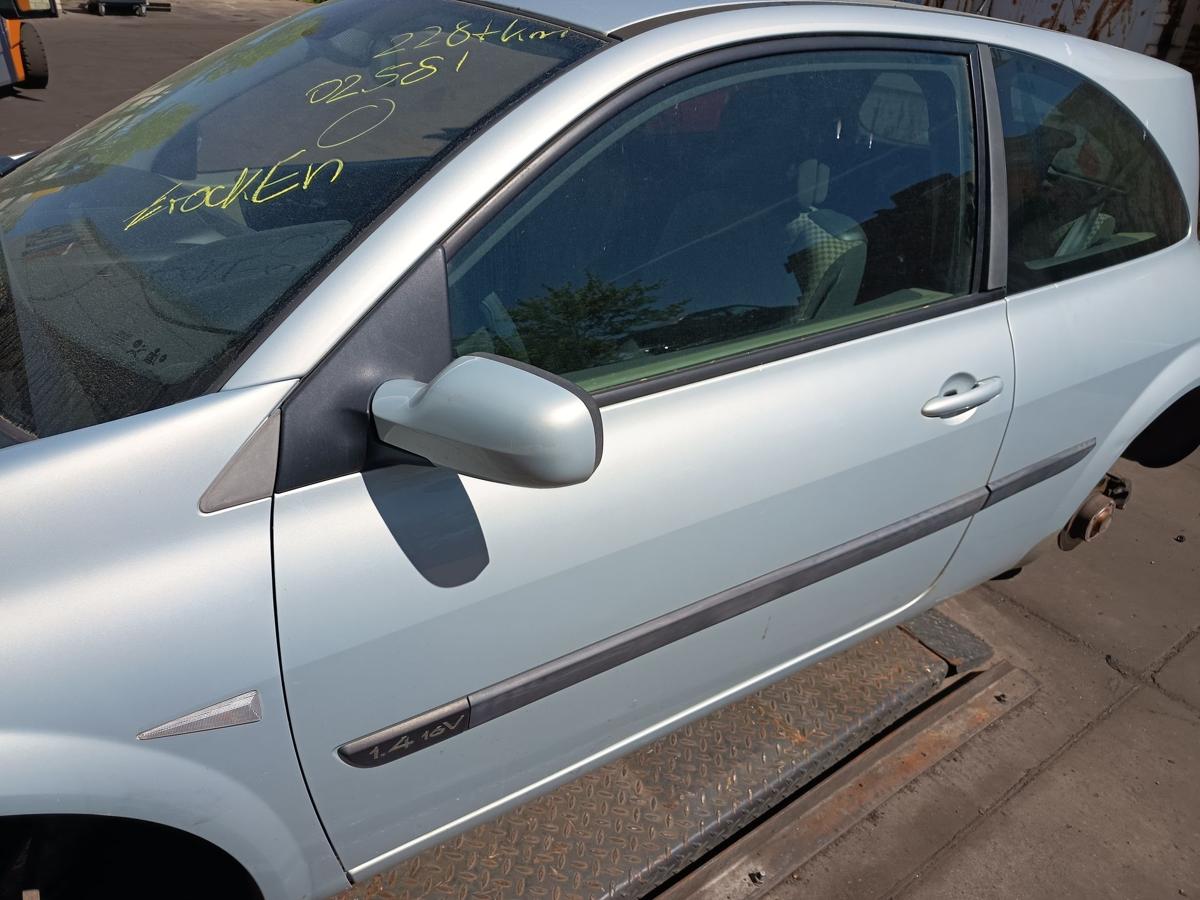 Renault Megane II original T&uuml;r links MV632 Polargrau 3TRG Baujahr 2003
