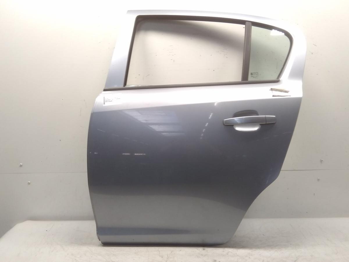 Opel Corsa D Tür hinten links graumetallic Z163 lichtsilber Bj.2010