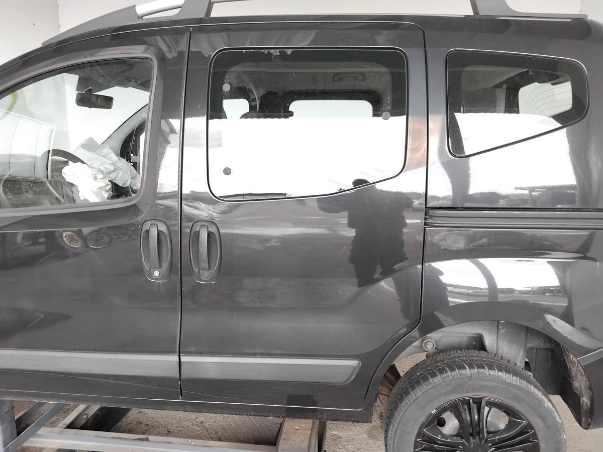 Fiat Qubo 225 Fiorino 3 Schiebet&uuml;r links 632 Nero mit Ausstellscheibe BJ2010
