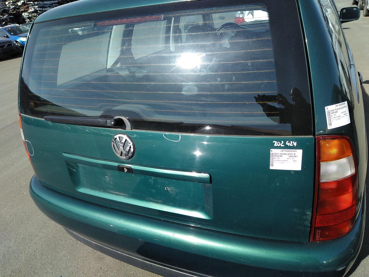 VW Polo Variant 6K Heckklappe yuccagr&uuml;nmetallic LS6T mit Heckscheibe Bj.1997