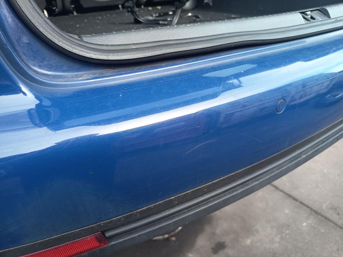 VW Touran GP 1T original Sto&szlig;stange F&auml;nger hinten Heck L5M Indienblau Bj 2009