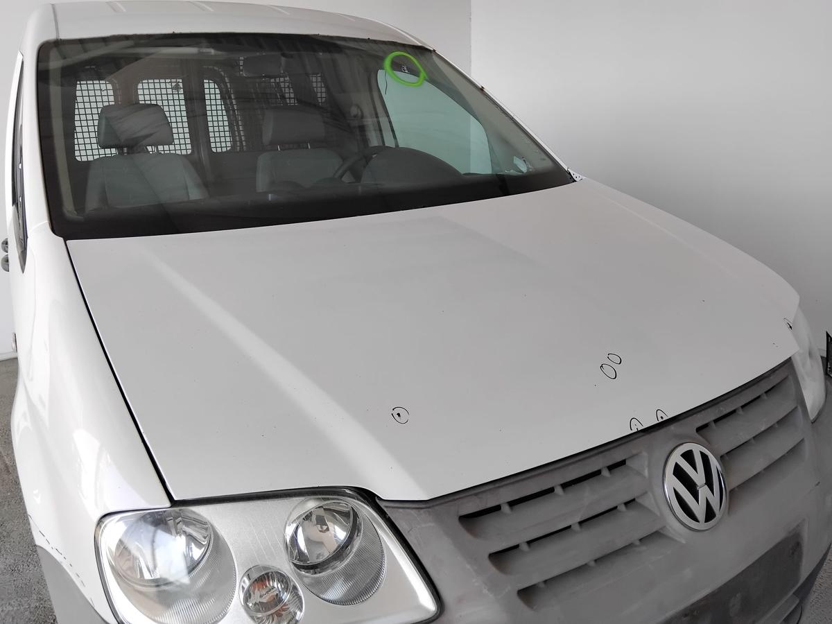 VW Caddy 2K original Motorhaube Deckel vorn LB9A Candywei&szlig; BJ2005