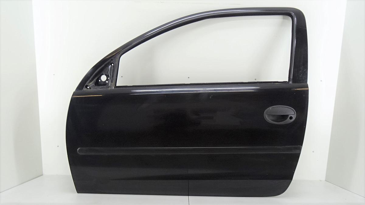 Opel Corsa C Bj2002 Tür links in schwarz 3 Türig Rohbau