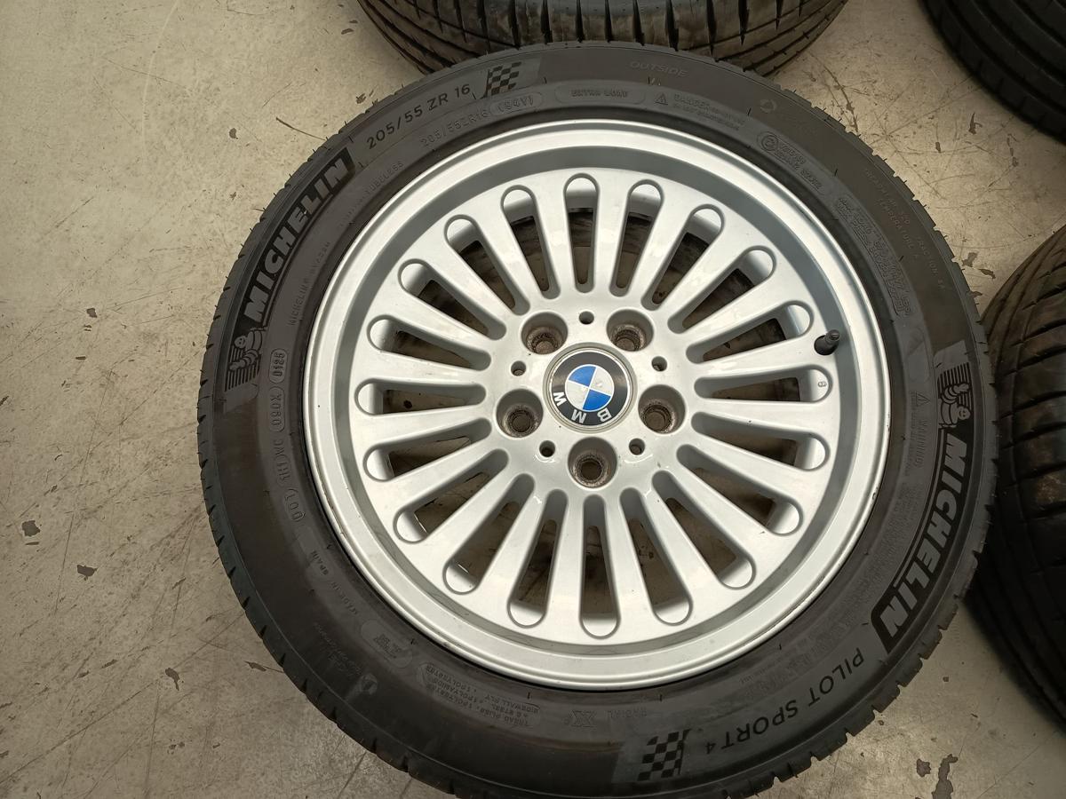 BMW E39 original Alufelgensatz 7x16 ET20 mit Sommerreifen DOT 0125