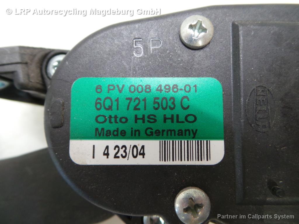 VW Golf 4 Variant Bj.2005 Gaspedal Pedal elektronisch 6Q1721503C 6PV008496-01