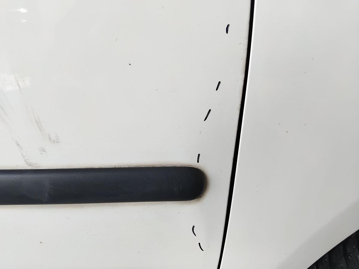VW Caddy 2K T&uuml;r vorn rechts Beifahrert&uuml;r candyweiss LB9A BJ2005