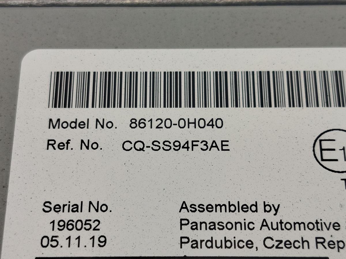 Citroen C1 Typ PS Autoradio Radio Panasonic OEM CQ-SS94F3AE